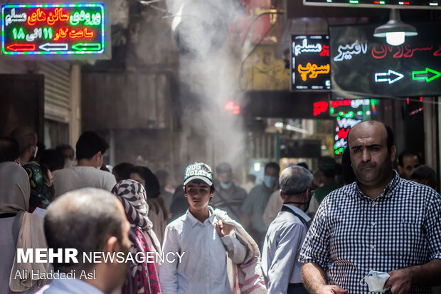 People of Tehran in face of summer heat