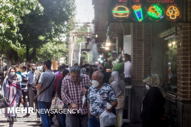 People of Tehran in face of summer heat