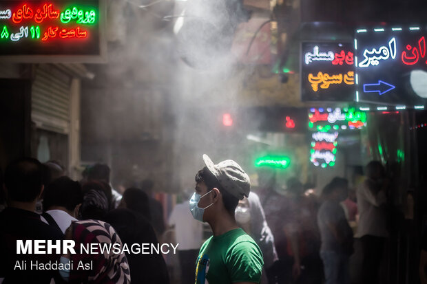 People of Tehran in face of summer heat