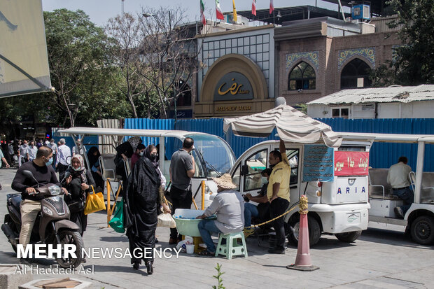 People of Tehran in face of summer heat