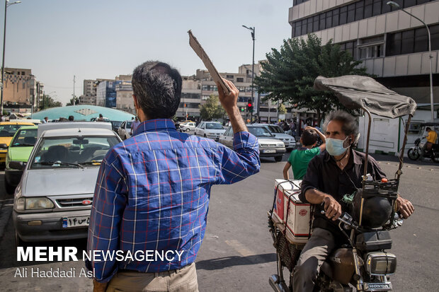 People of Tehran in face of summer heat