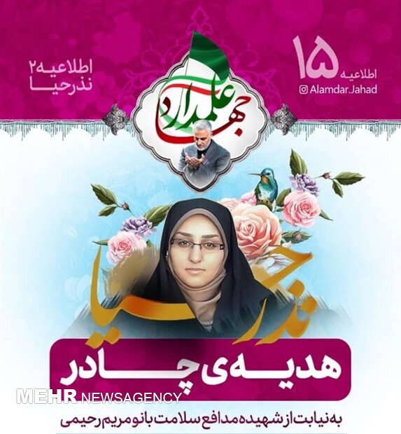 تلاش هنرمندانه به یاد شهیده مدافع سلامت شیراز