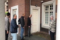 A mosque attacked by anti-Islamists in Amsterdam