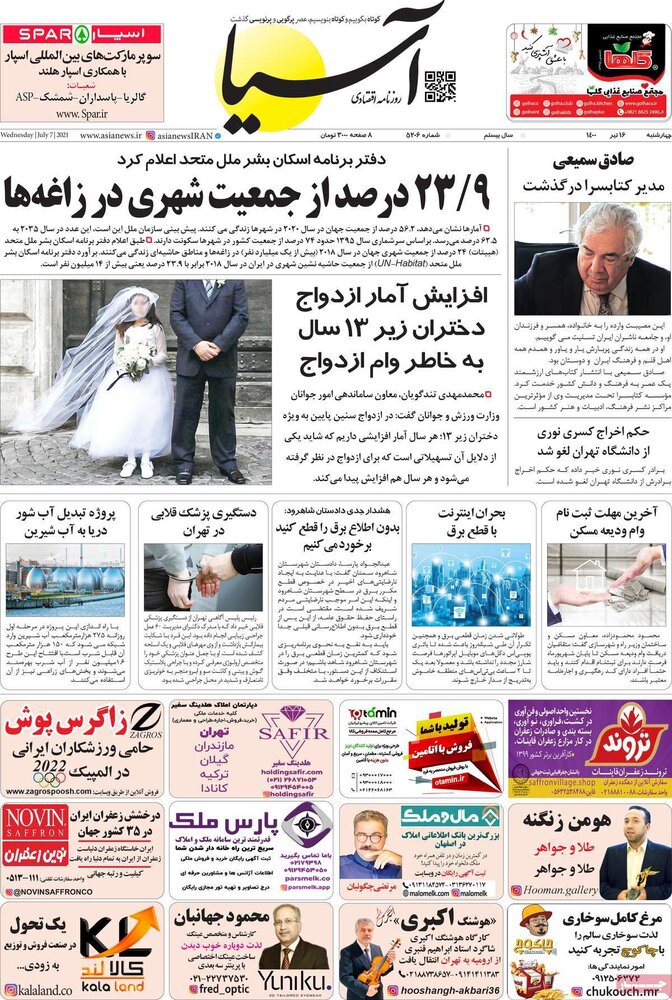 روزنامه‌های اقتصادی چهارشنبه ۱۶ تیر ۱۴۰۰