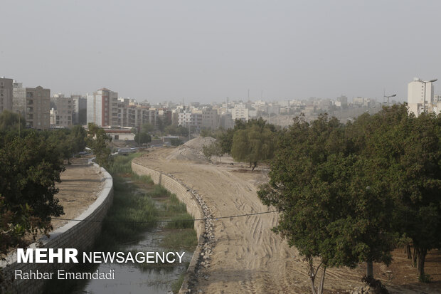 گرد و خاک در بندرعباس
