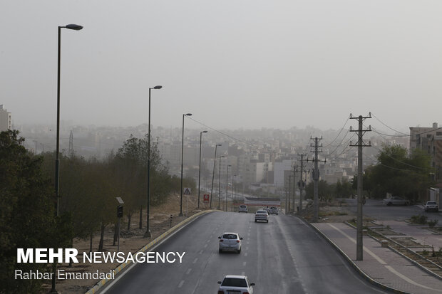 گرد و خاک در بندرعباس
