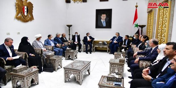 Iranian delegation hold meeting with senior Syrian officials