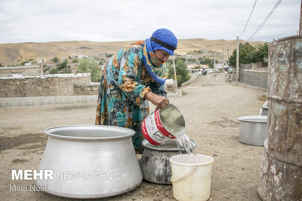 مشکل آب در روستای شاملوی بزرگ