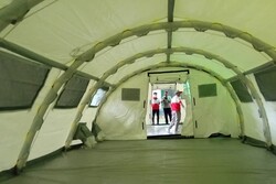 راه اندازی بیمارستان ۵۰ تختخوابی هلال احمر در مرز مهران
