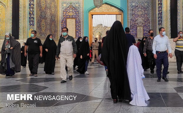 Mourning ceremonies at Razavi Shrine 