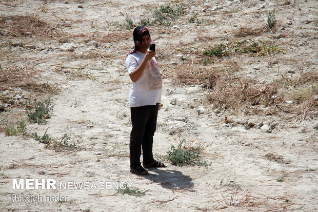 Water reflows into dried-up Zayanderud