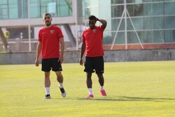 Majid Hosseini seen in Kayserispor training