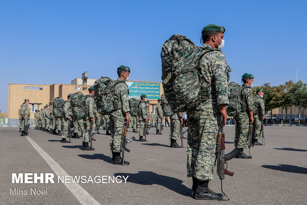 مراسم توديع و معارفه فرمانده تيپ ٢٥ به همراه رزمايش ميدانی