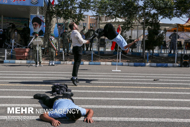 مراسم توديع و معارفه فرمانده تيپ ٢٥ به همراه رزمايش ميدانی