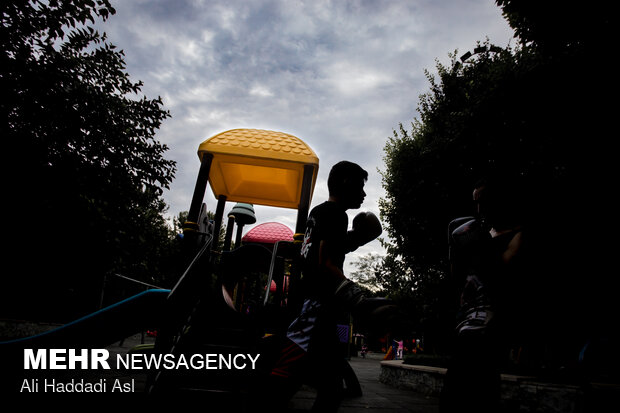 Spring weather in middle of Summer in Tehran