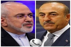 ایران اور ترکی کے وزراء خارجہ کی ٹیلیفون پر گفتگو