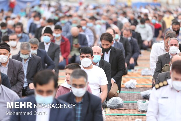 Erdebil'de Kurban Bayramı namazı eda edildi