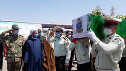 اہواز میں مدافع وطن شہید کی تشییع جنازہ