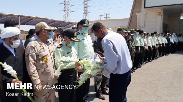 مراسم تشییع پیکر شهید ضرغام پرست در اهواز