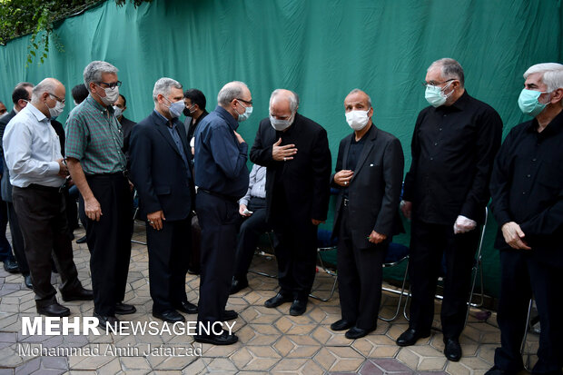 مراسم ترحیم همسر امیر عباس محتاج