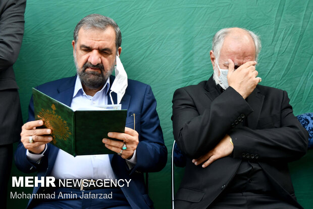 مراسم ترحیم همسر امیر عباس محتاج