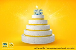 ۵G در ایران یک ساله شد/ رکورد سرعت ۴ گیگابیت بر ثانیه