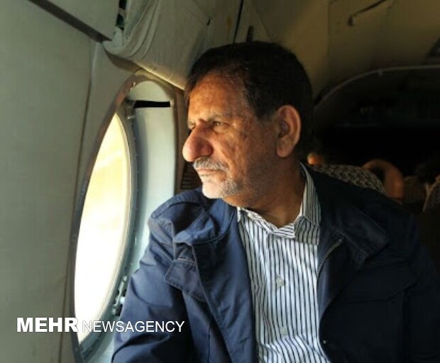 بازدید هوایی جهانگیری از طرح ۵۵۰ هزار هکتاری در خوزستان