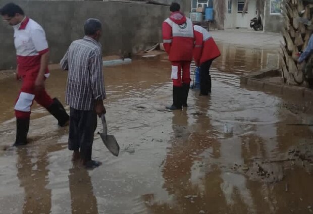 آبگرفتگی منازل مسکونی در زرین دشت / ۴خانوار امدادرسانی شدند