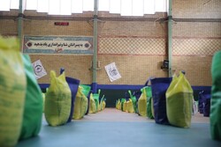 توزیع ۵۰۰ بسته ارزاق در مناطق جنوبی و کم برخوردار تهران