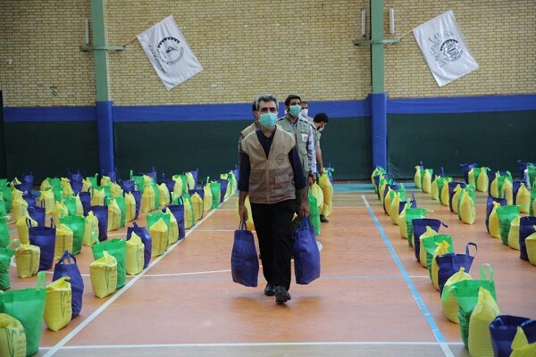 توزیع ۵۰۰ بسته ارزاق در مناطق جنوبی و کم برخوردار تهران