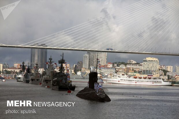 جشن روز نیروی دریایی در شهر های روسیه