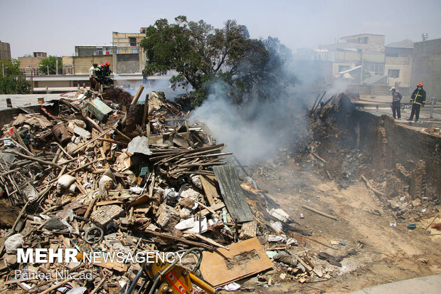 آتش سوزی منزل مسکونی در شهرکرد