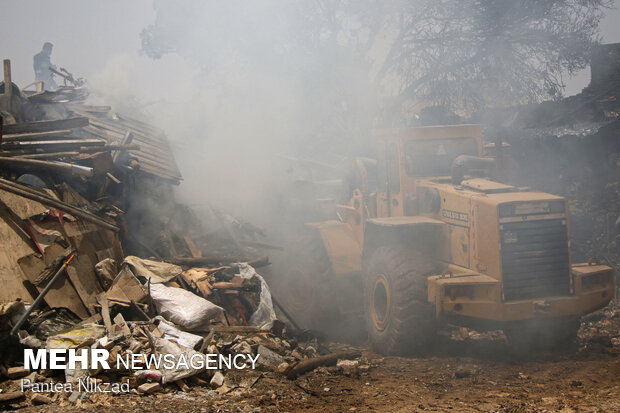 آتش سوزی منزل مسکونی در شهرکرد