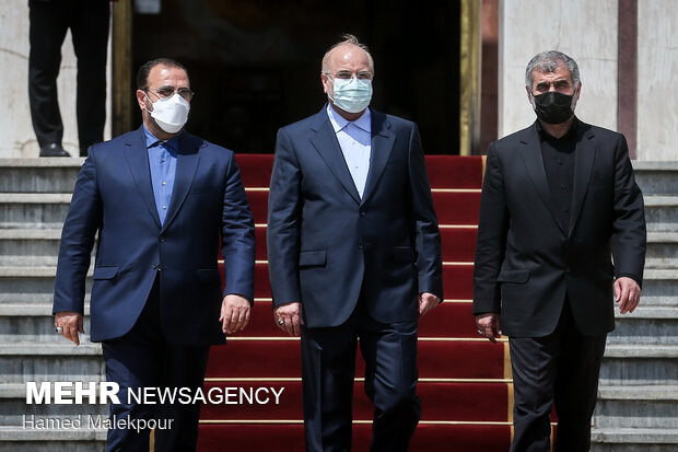 Iranian Parliament Speaker seen off for Syria’s visit