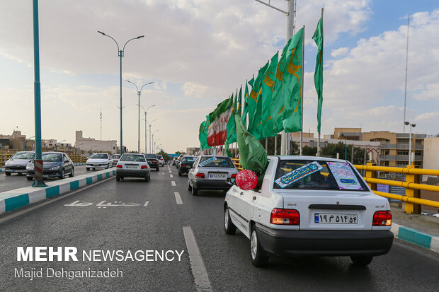 کاروان شادی عید غدیر در یزد