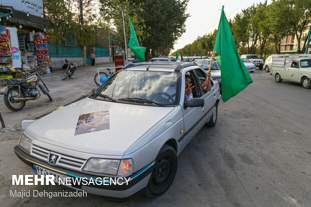 کاروان شادی عید غدیر در یزد