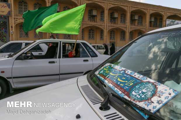 کاروان شادی عید غدیر در یزد