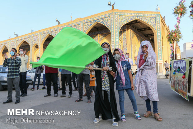 کاروان شادی عید غدیر در یزد