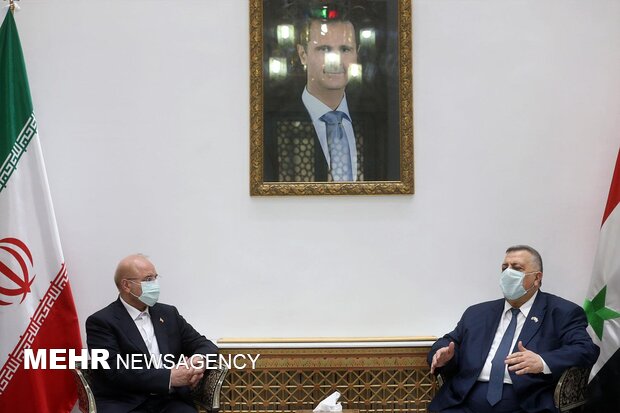 Ghalibaf meets Syrian counterpart