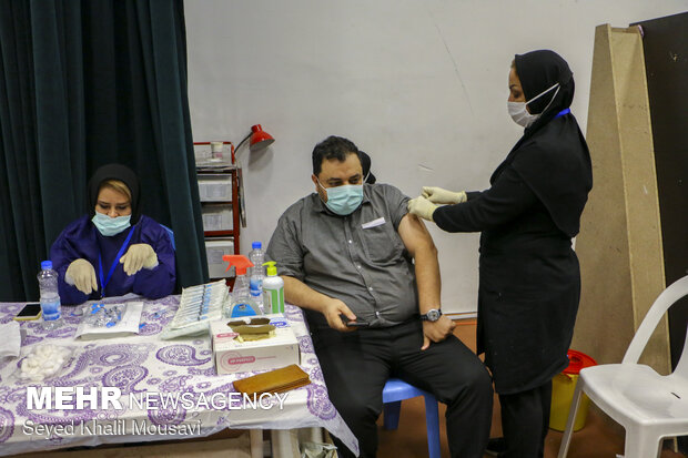 Vaccination of media members in Khuzestan