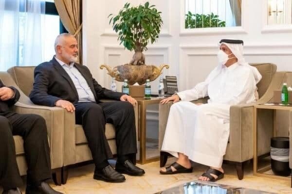 «اسماعیل هنیه» با وزیر خارجه قطر در «دوحه» دیدار کرد