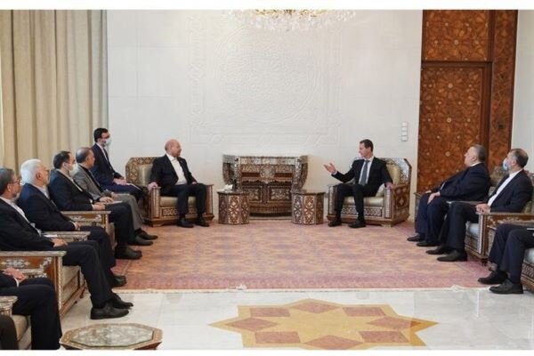 ایرانی پارلیمنٹ کے اسپیکر قالیباف کی شام کے صدر بشار اسد سے ملاقات