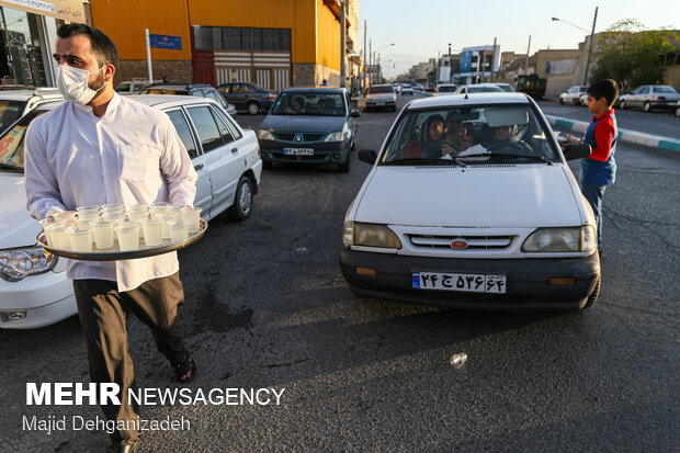 پشت نویسی خودروها در شب عید غدیر