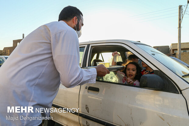 پشت نویسی خودروها در شب عید غدیر