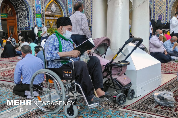 Imam Reza Shrine on eve of Eid al-Ghadir