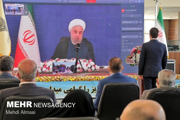 ۱۰۶ کیلومتر از راه آهن زنجان - قزوین افتتاح شد