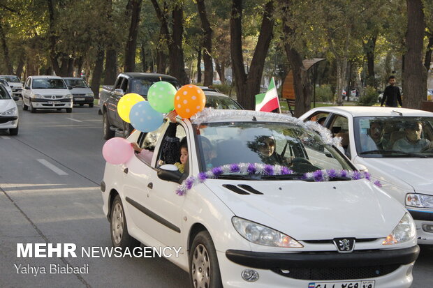 کاروان خودرویی جشن عید غدیر کرمانشاه