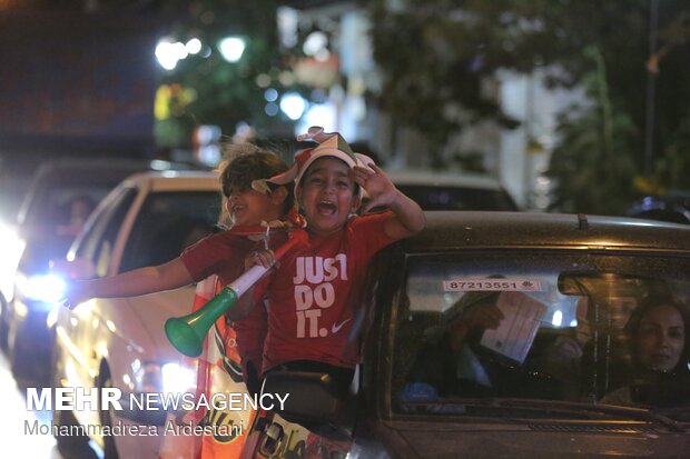 شادی هواداران پرسپولیس در ورامین

