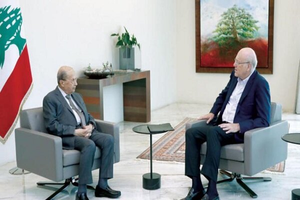 دیدار نخست وزیر مامور تشکیل کابینه لبنان با میشل عون