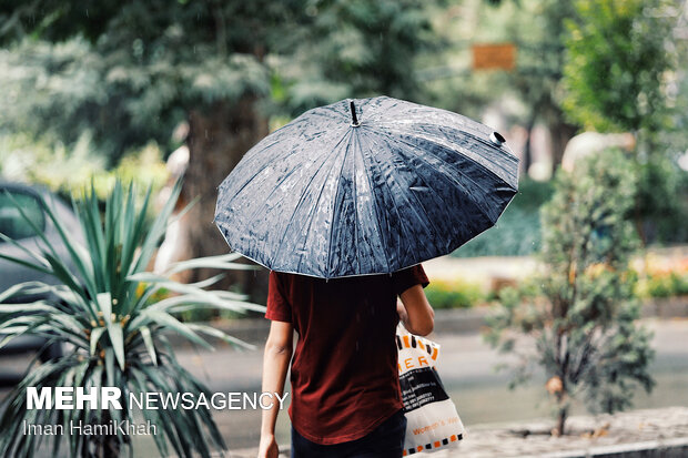 Summer rainfall in Hamedan
